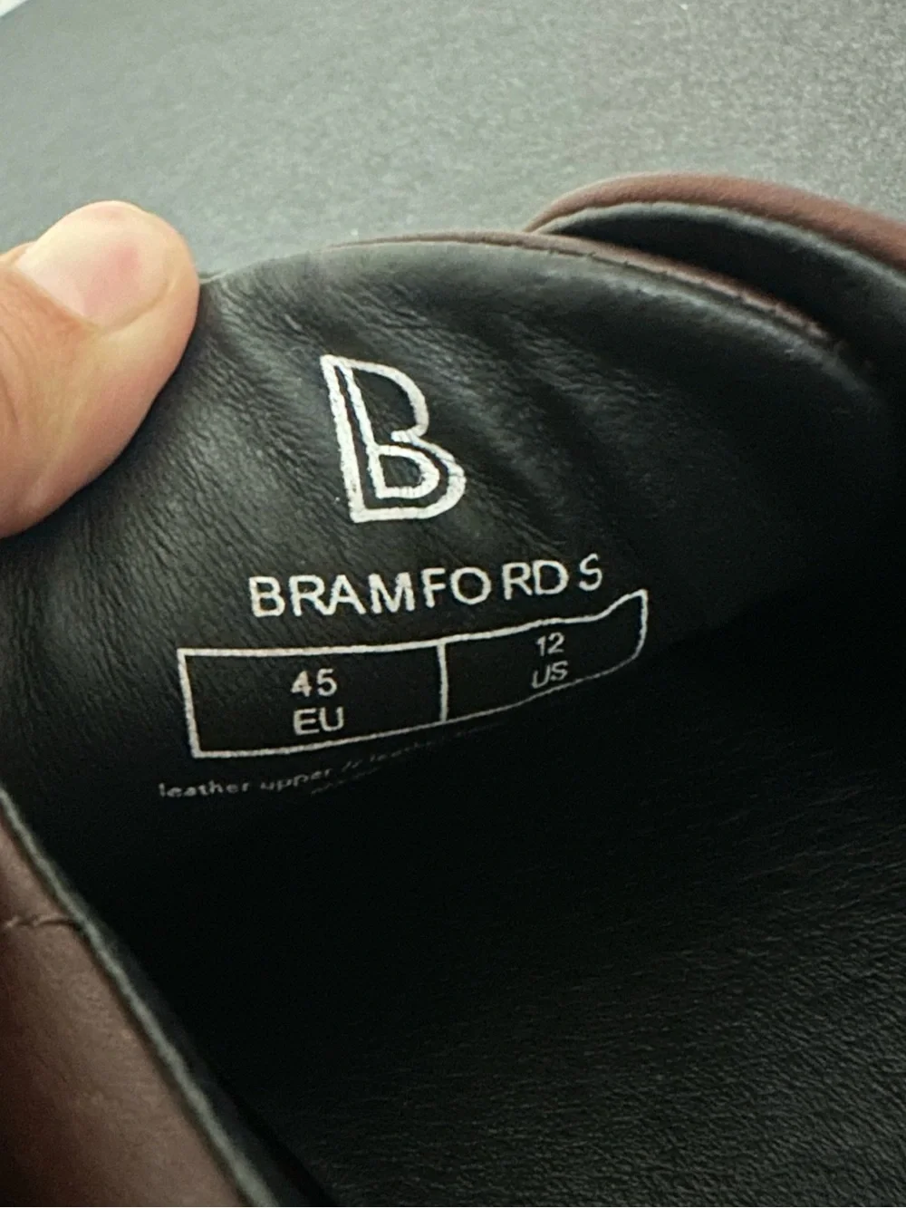 Birchbury Bramford Brown Leather Men's  Sneakers Size 12 Minimalist Shoes